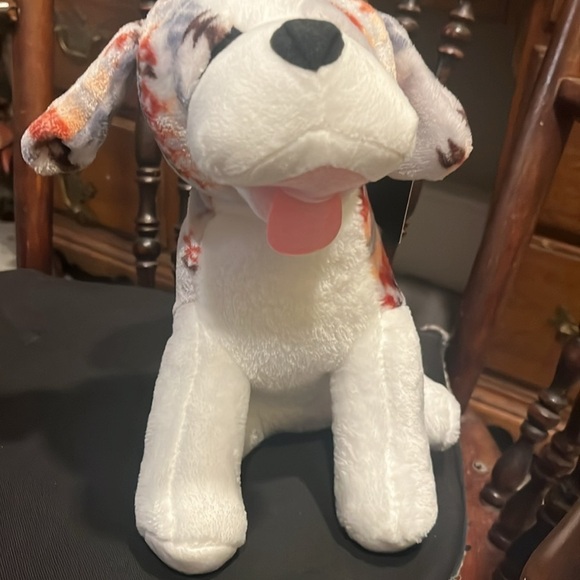 16 inch St Bernard puppy plushy in gray by Nativo NWT - Picture 6 of 7